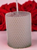 (image for) Stompe Honingraat met een Bij Kaars